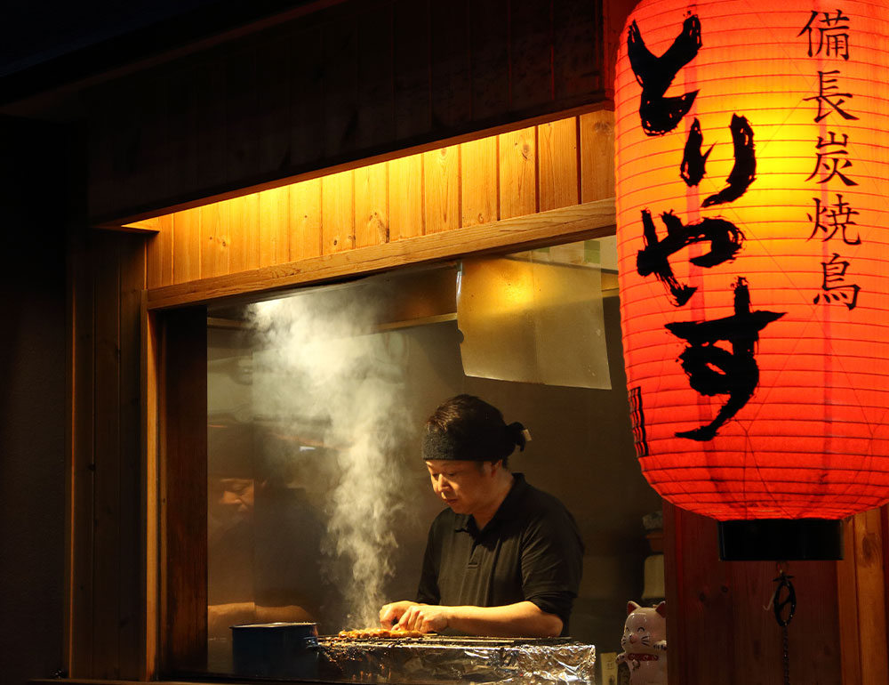 焼きシーン